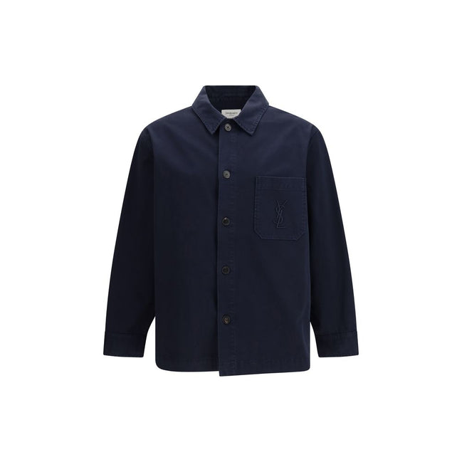 Saint Laurent Blue Cotton Denim Jacket