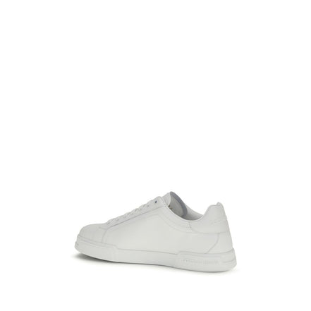 Dolce & Gabbana Pantofi Sport Albi din Piele de Vițel
