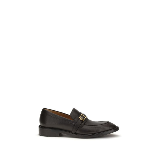 Versace Black Slip-On Loafers