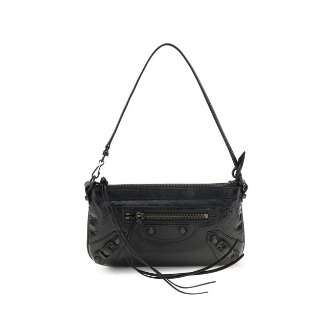 Balenciaga Geantă de Umăr Neagră din Piele