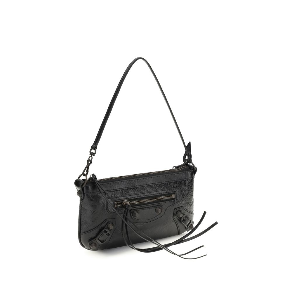 Balenciaga Geantă de Umăr Neagră din Piele