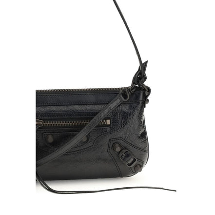 Balenciaga Geantă de Umăr Neagră din Piele
