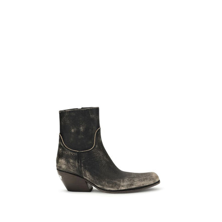 Balenciaga Ghete Negre din Piele