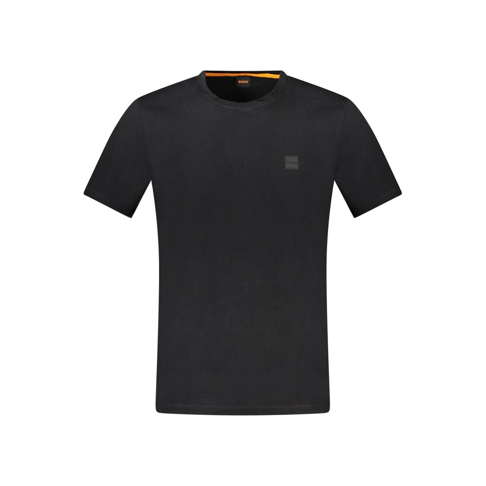Hugo Boss Tricou Negru din Bumbac pentru Bărbați
