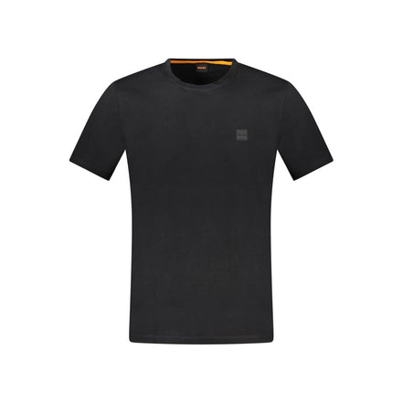 Hugo Boss Tricou Negru din Bumbac pentru Bărbați