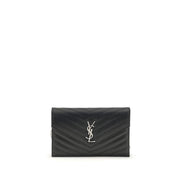 Saint Laurent Black Calf Leather Wallet