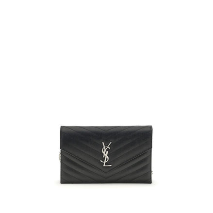Saint Laurent Black Calf Leather Wallet