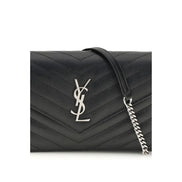 Saint Laurent Black Calf Leather Wallet