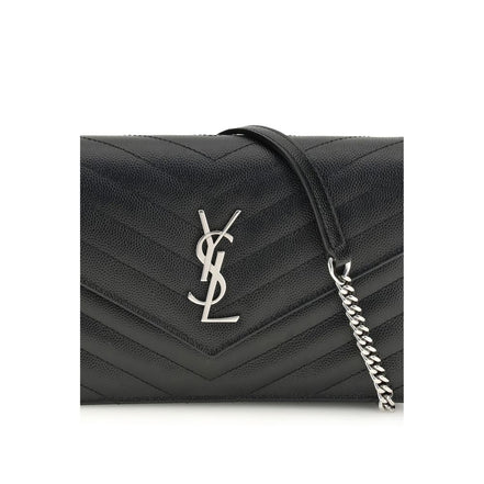 Saint Laurent Black Calf Leather Wallet
