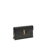 Saint Laurent Black Calf Leather Wallet