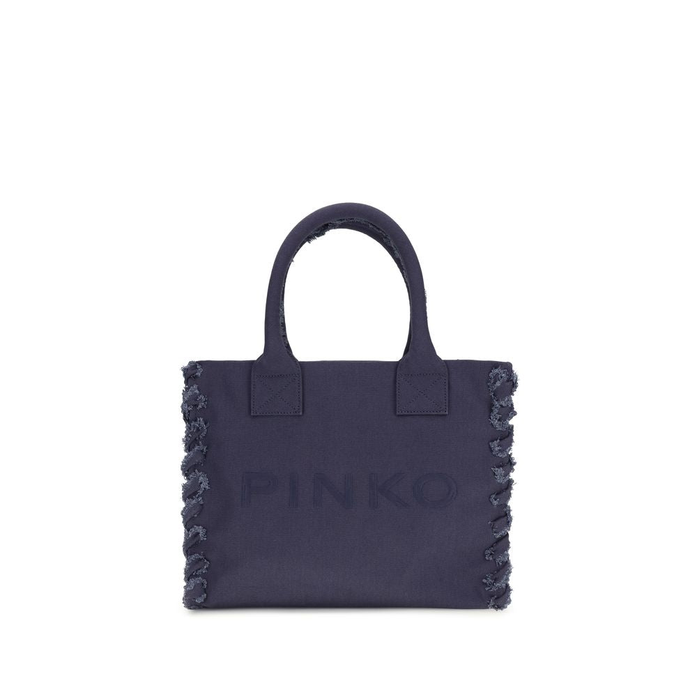 Geantă tote PINKO albastră cu logo
