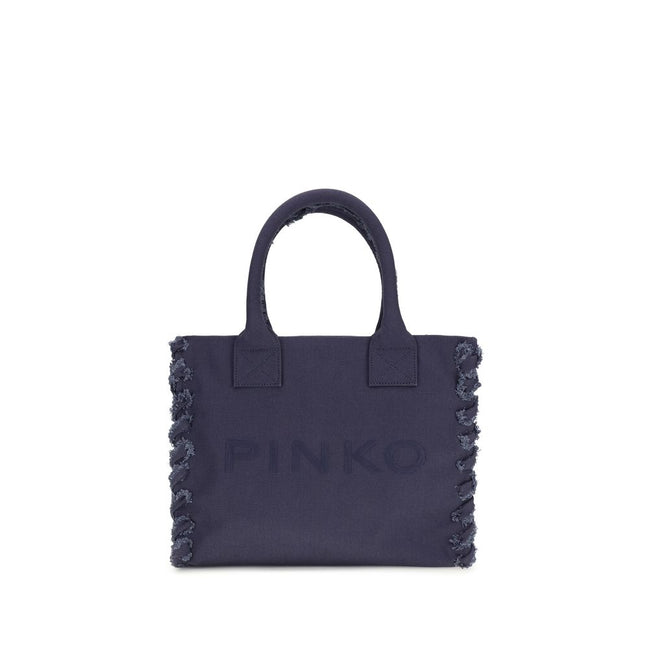 Geantă tote PINKO albastră cu logo