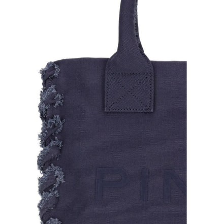 Geantă tote PINKO albastră cu logo