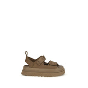 Sandale plate UGG maro din poliester reciclat