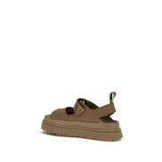 Sandale plate UGG maro din poliester reciclat