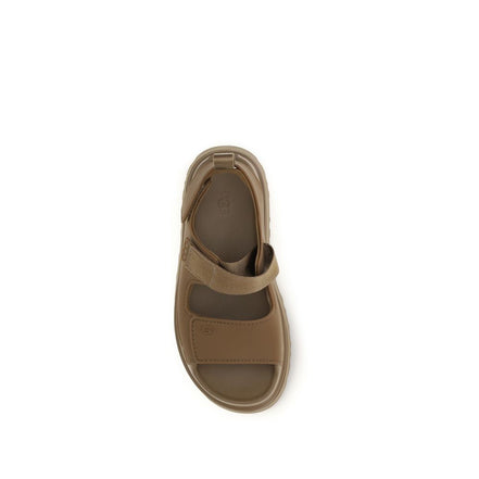 Sandale plate UGG maro din poliester reciclat