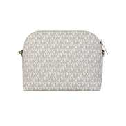 Geantă crossbody Michael Kors vanilie din canvas semnătură