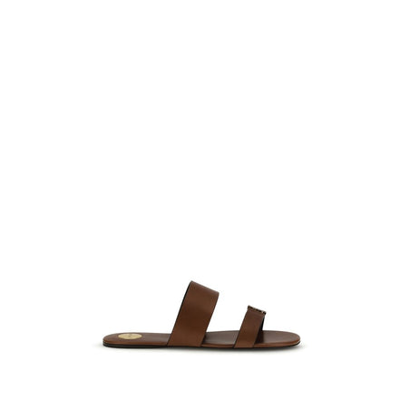 Saint Laurent Brown Flat Sandals