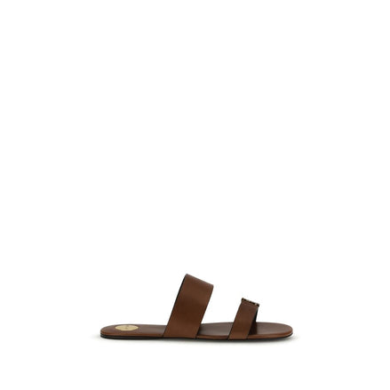 Saint Laurent Brown Flat Sandals