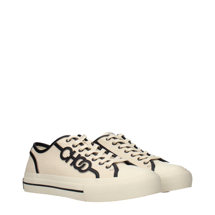 Tenisi joși Jimmy Choo bej din material textil
