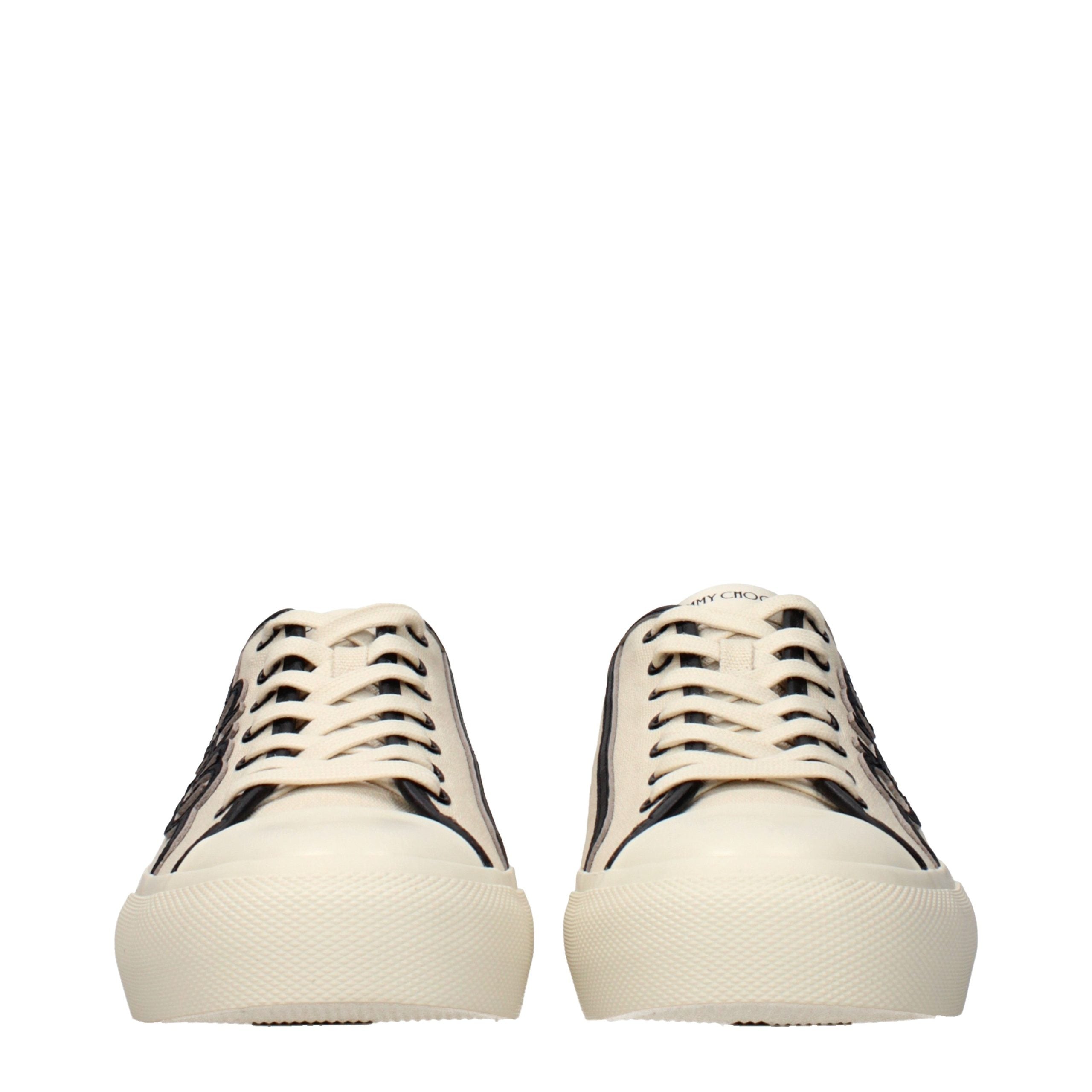 Tenisi joși Jimmy Choo bej din material textil