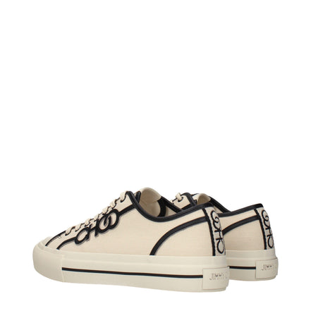 Tenisi joși Jimmy Choo bej din material textil