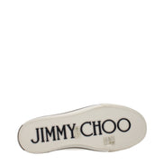 Tenisi joși Jimmy Choo bej din material textil