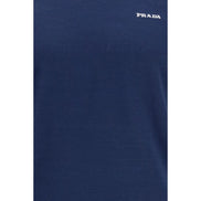 Prada Tricou Albastru din Bumbac