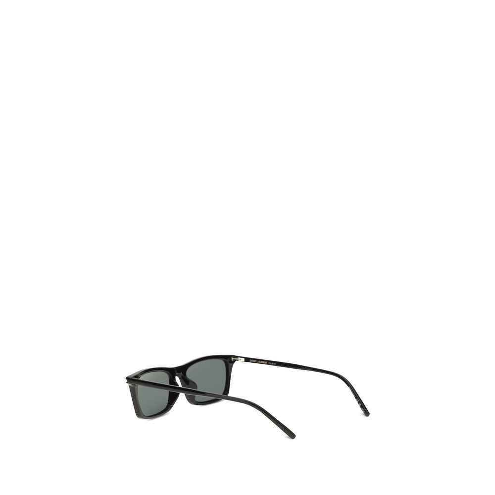 Ochelari de soare Saint Laurent negri din acetat