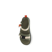 UGG Sandale Plate Bicolore din Fibre Textile