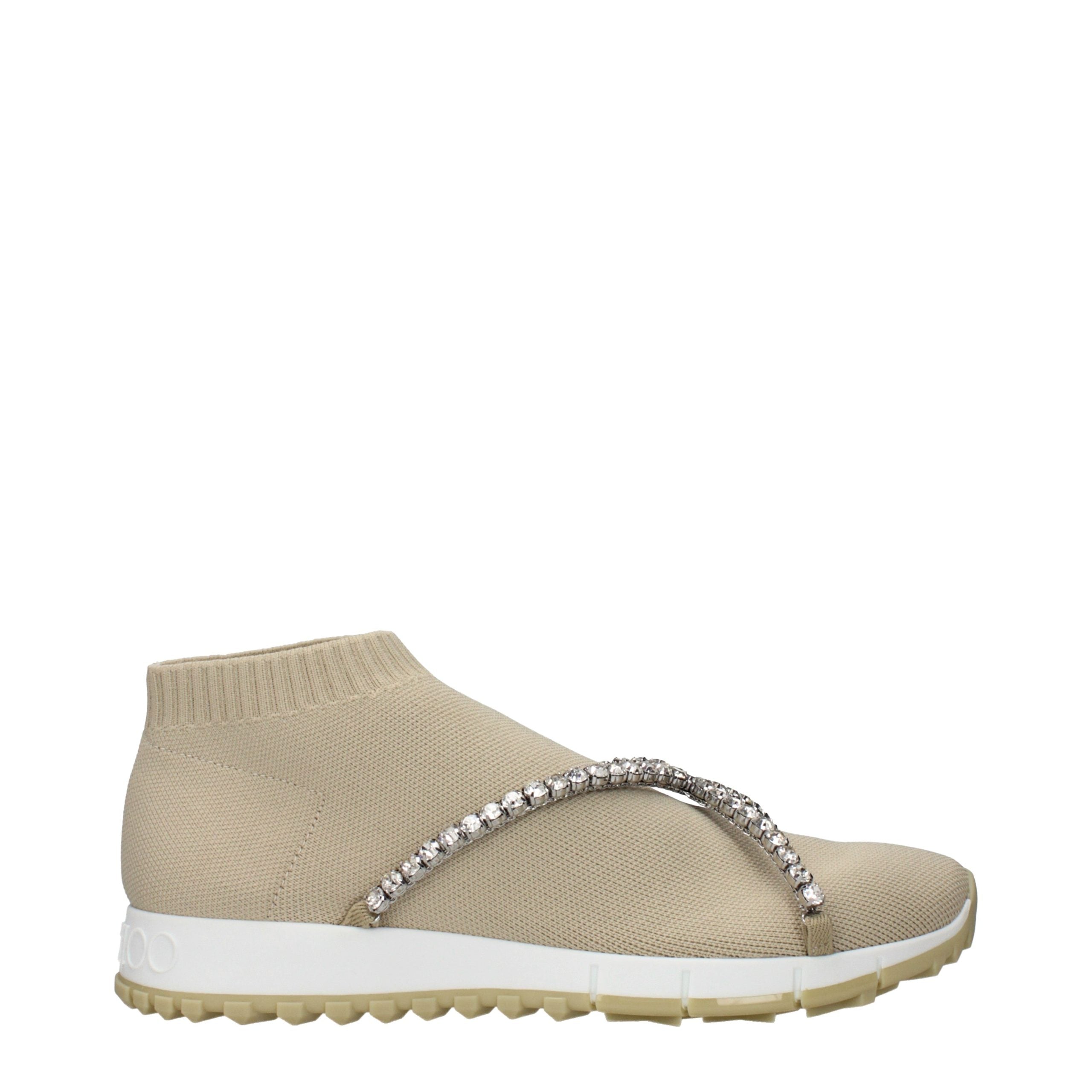 Mocasini slip-on Jimmy Choo bej din material textil