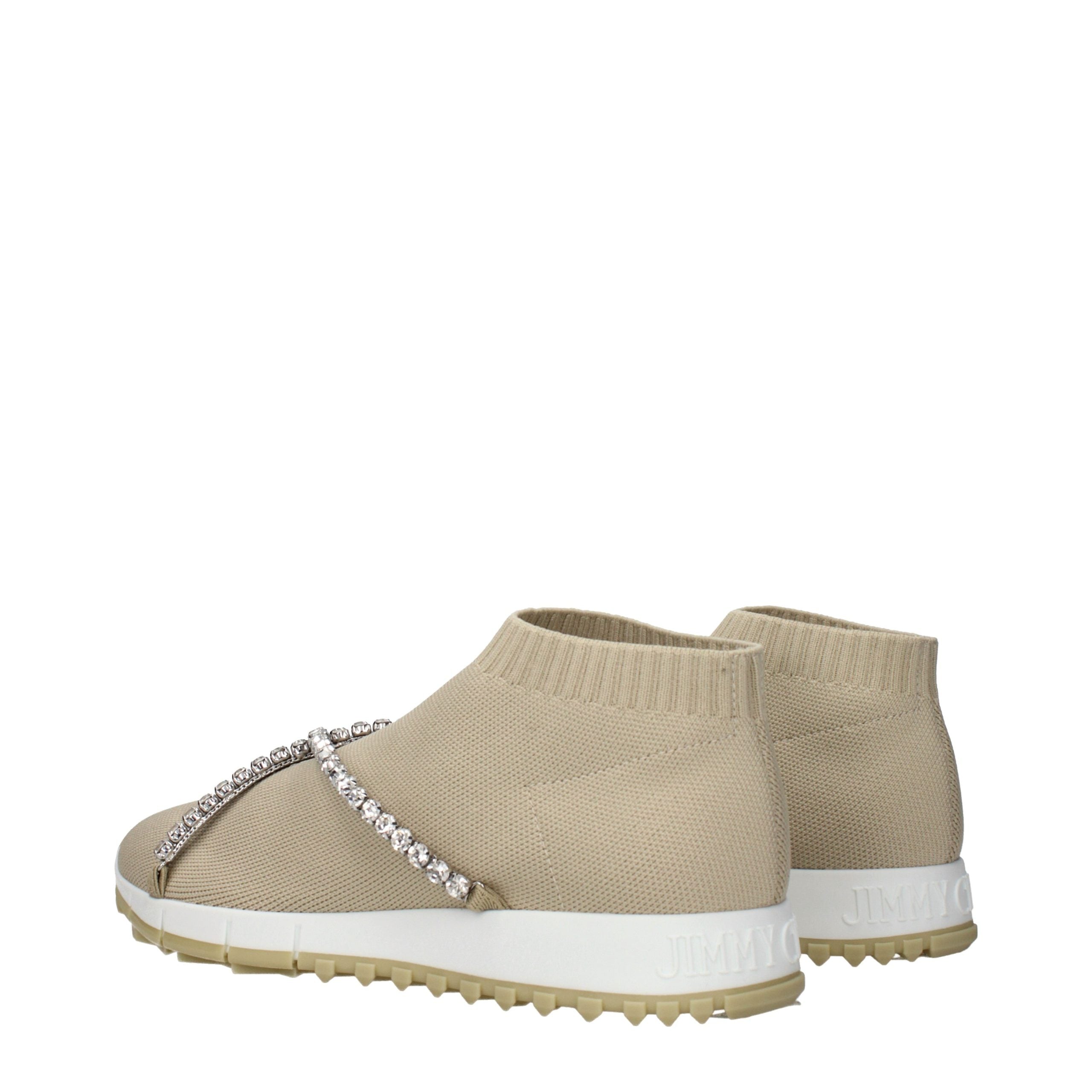 Mocasini slip-on Jimmy Choo bej din material textil