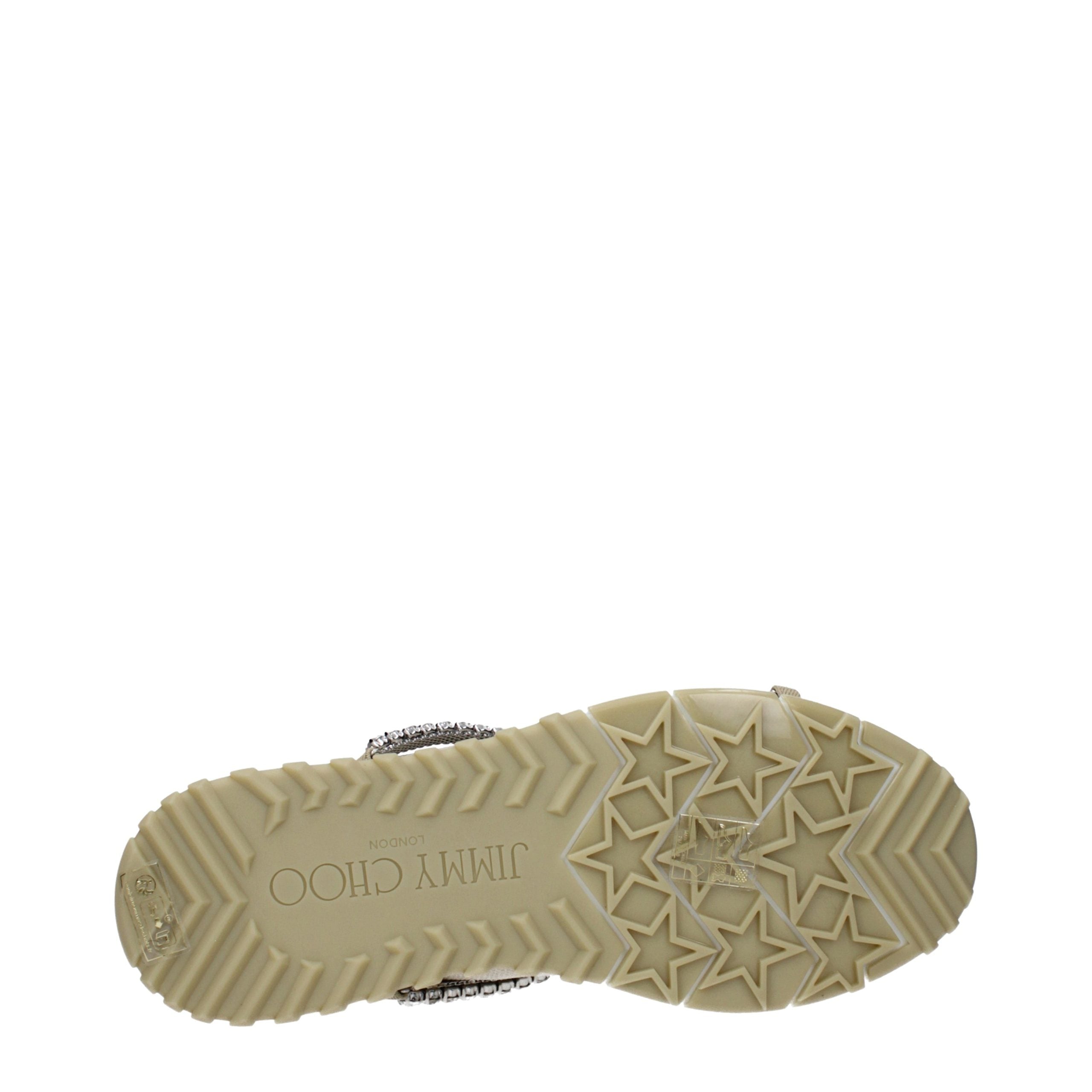Mocasini slip-on Jimmy Choo bej din material textil