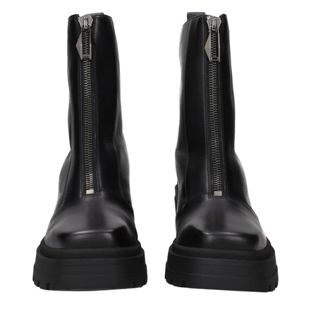 Jimmy Choo Black Leather Ankle Boots