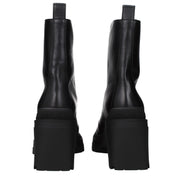 Jimmy Choo Black Leather Ankle Boots