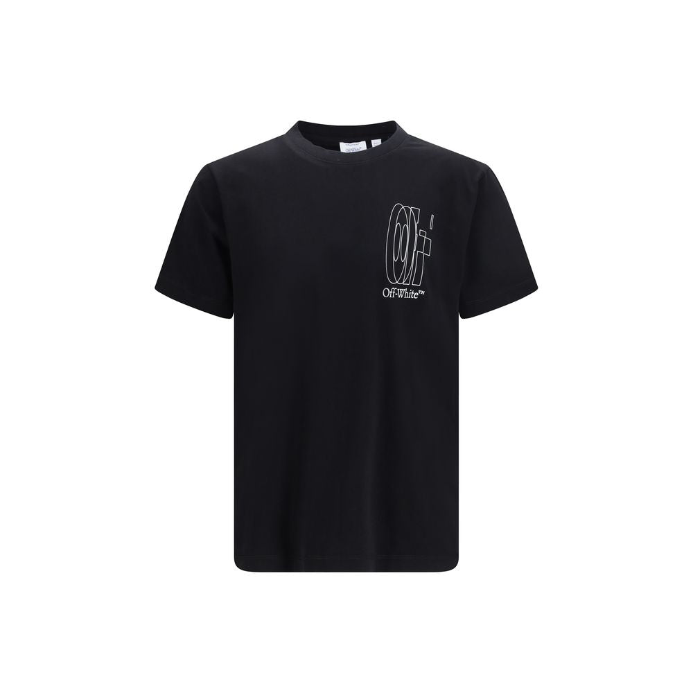 Tricou Off-White negru din bumbac Double Arrow