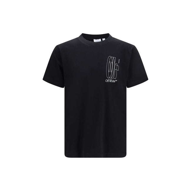 Tricou Off-White negru din bumbac Double Arrow