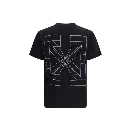 Tricou Off-White negru din bumbac Double Arrow