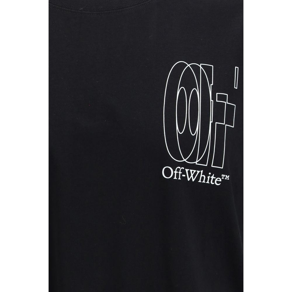Tricou Off-White negru din bumbac Double Arrow