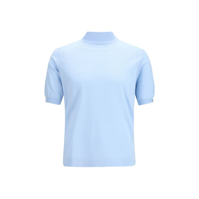 Prada Tricou Albastru din Bumbac