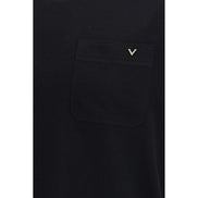 Valentino Garavani Black Cotton T-Shirt