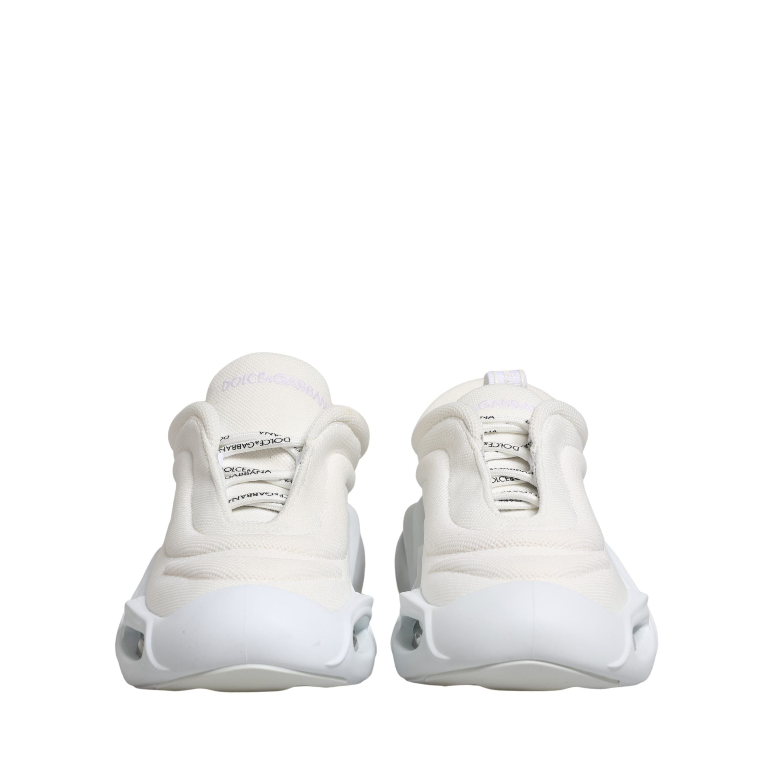 Sneakers Dolce & Gabbana albe slip on joase Wave
