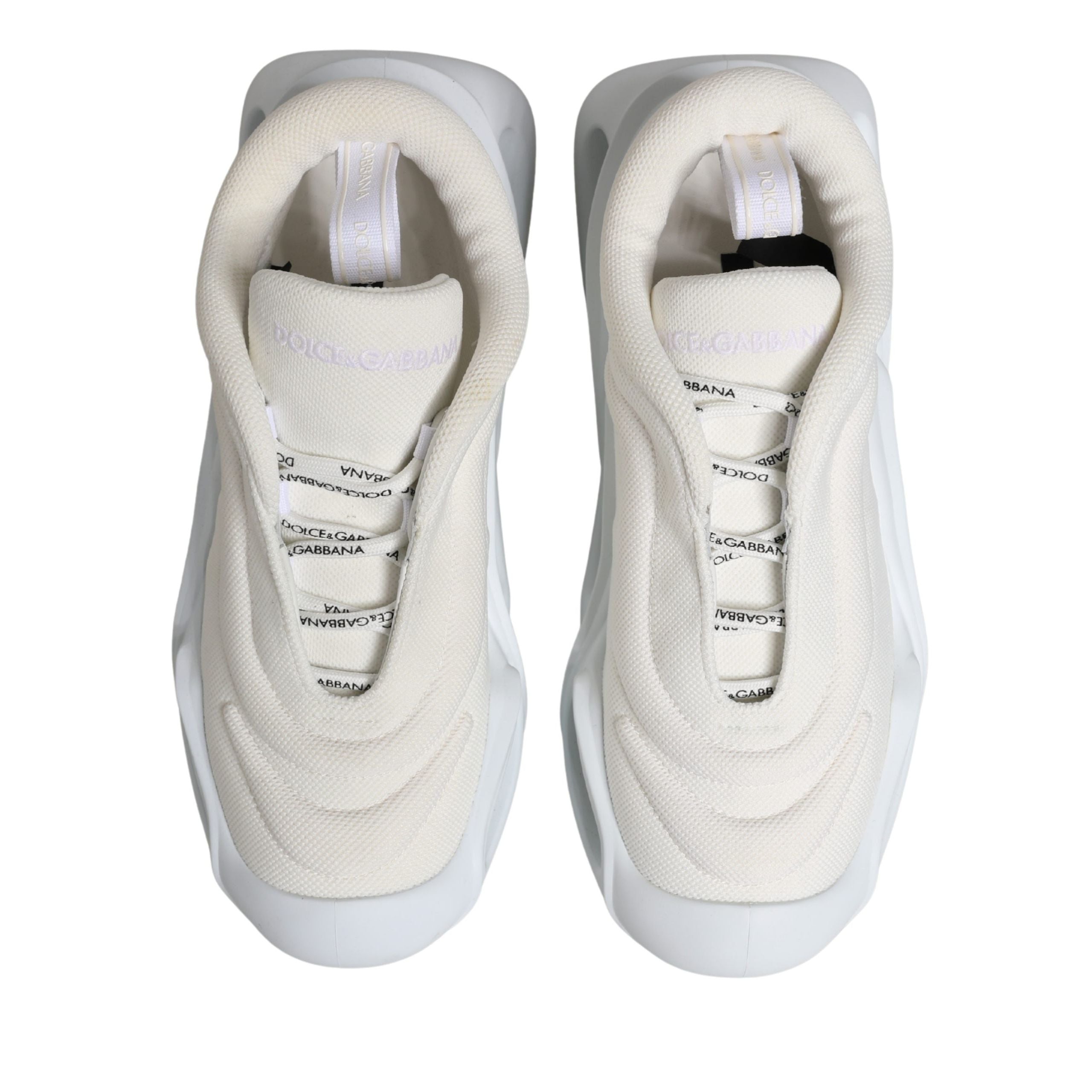 Sneakers Dolce & Gabbana albe slip on joase Wave