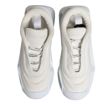Sneakers Dolce & Gabbana albe slip on joase Wave