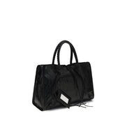Geantă de umăr Balenciaga neagră din piele de miel Le City