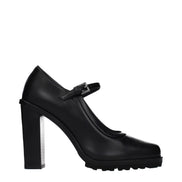Max Mara Pantofi Pumps Negri din Piele cu Toc Înalt