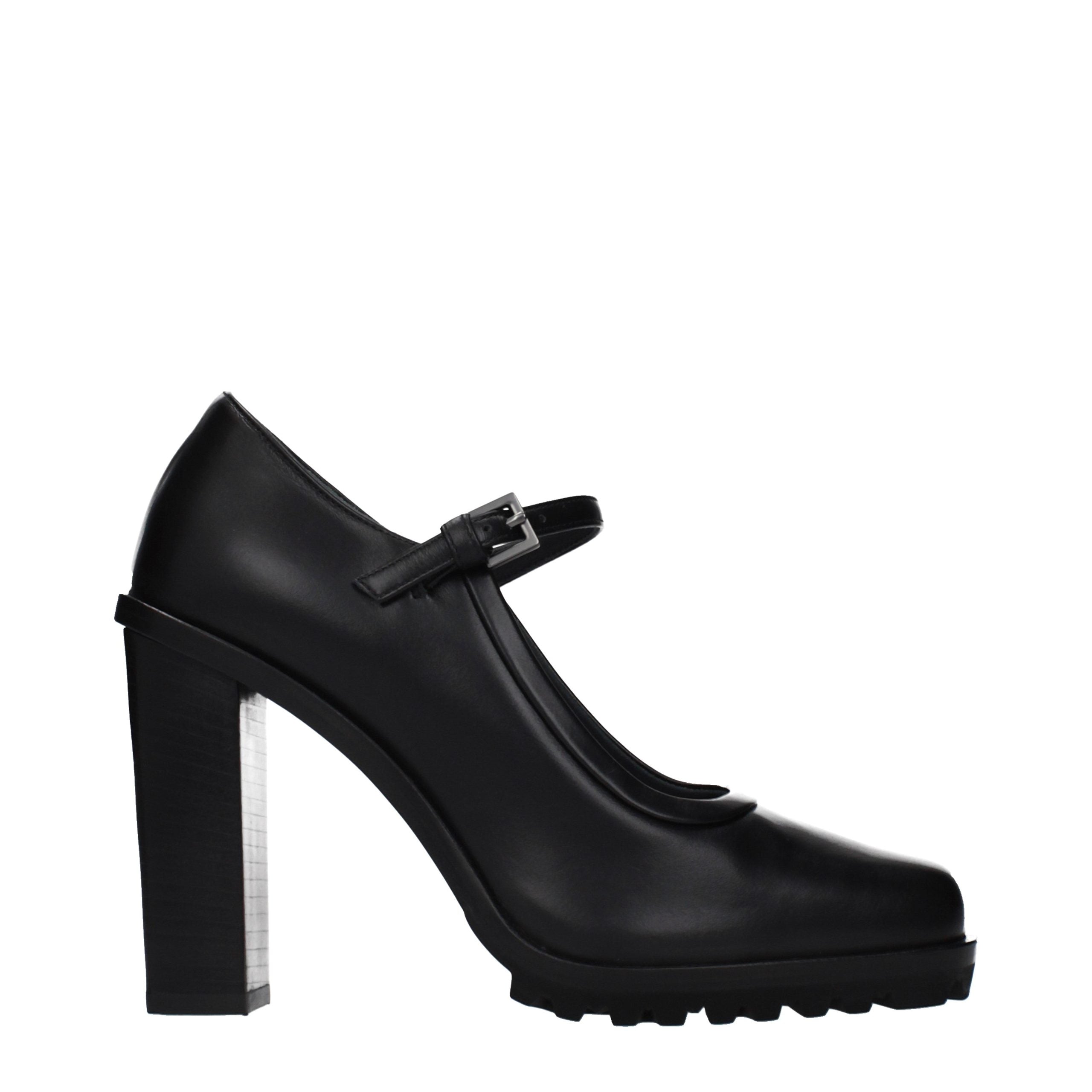 Max Mara Pantofi Pumps Negri din Piele cu Toc Înalt