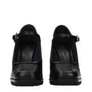 Max Mara Pantofi Pumps Negri din Piele cu Toc Înalt