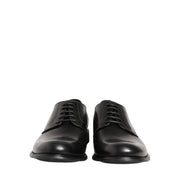 Dolce & Gabbana Black Leather Derby Shoes