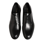 Dolce & Gabbana Black Leather Derby Shoes